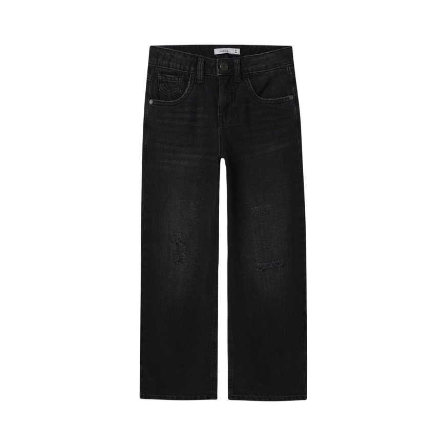 name it pantalone jeans largo e rotto da junior Frose 13211699 1411 nero