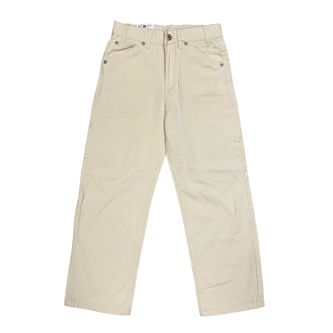 name it pantalone junior in cotone con vestibilità regolare Mryan 13220713 ecru