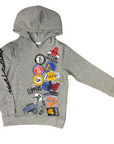 name it felpa leggera con cappuccio da bambino Justy NBA 13232228 grigio