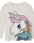 name it maglietta manica lunga da bambina My Little Pony 13233940 bianco