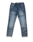 name it pantalone jeans da bambino con elastico al cinto Mryan slim 13197238lbd blu chiaro