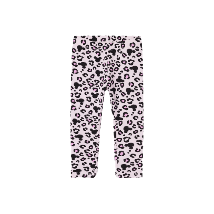 name it pantalone legging da bambina NMFJISA Minnie 13231856 rosa-nero