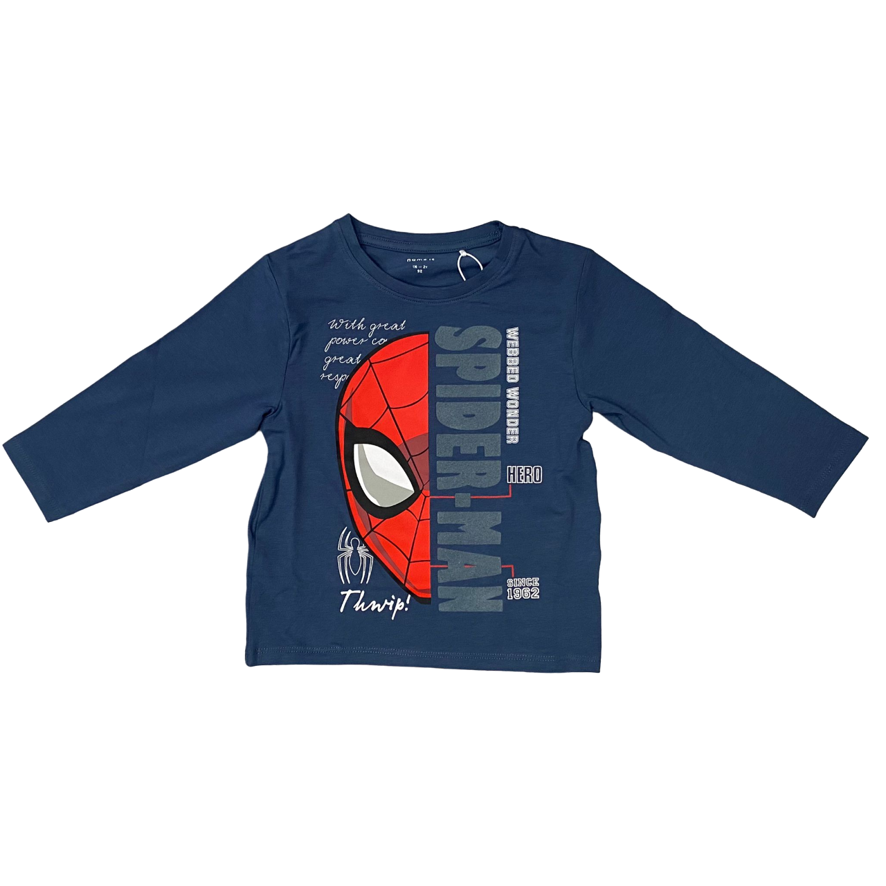 neme it maglietta manica lunga da bambino Spider 13233923 blu chiaro