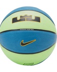 Nike Pallone da pallacanestro Lebron Playground verde-blu misura 7