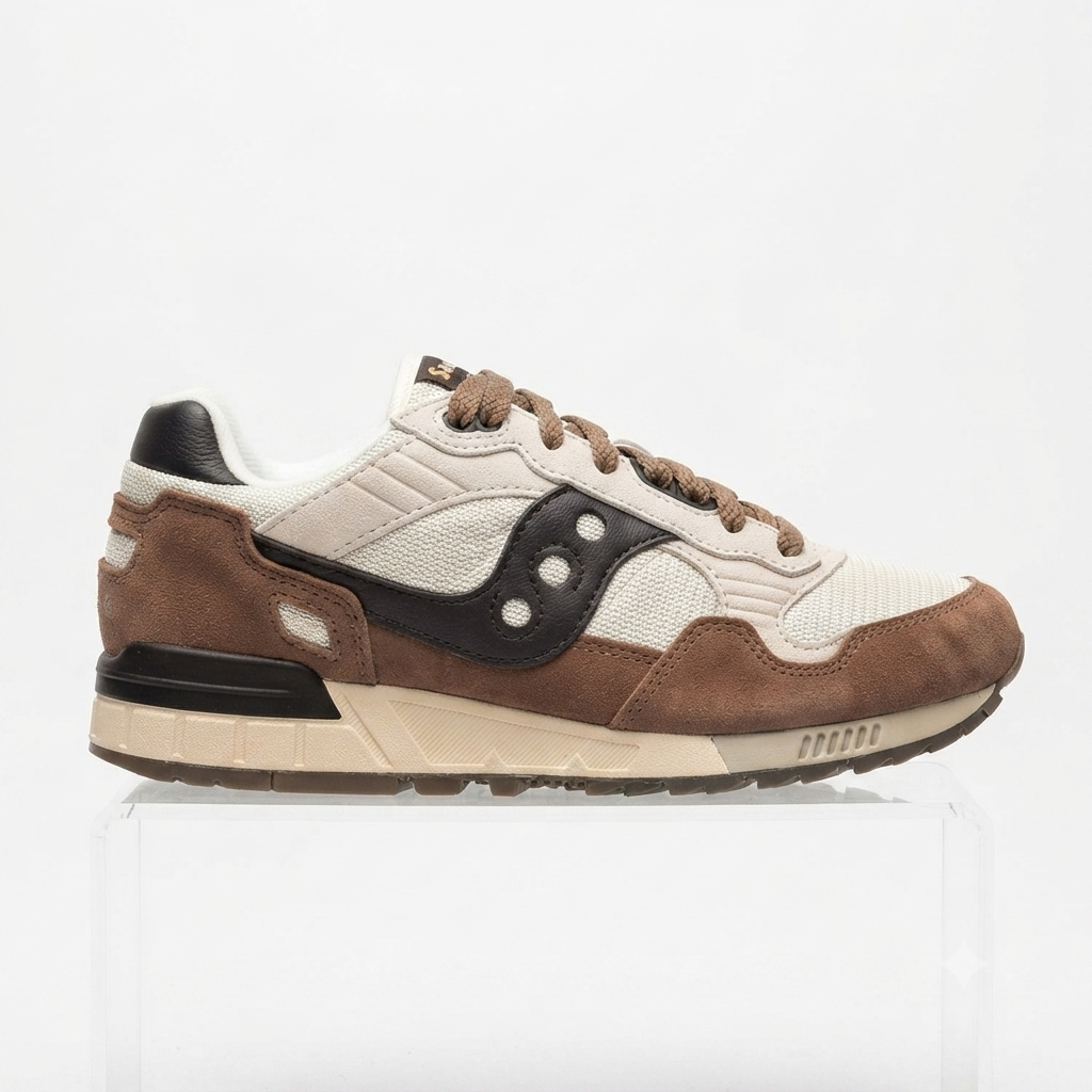 Saucony scarpa sneakers da uomo Shadow 5000 marrone-mandorla