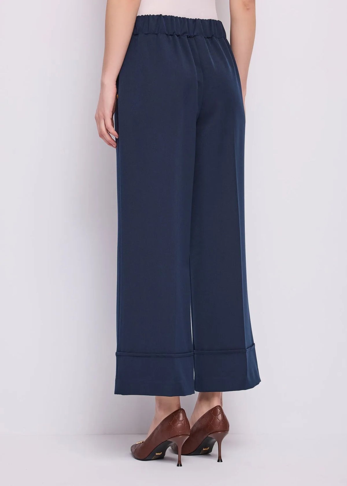 Gaudì Pantaloni cropped da donna con risvolto 621bd25027 2969 blu
