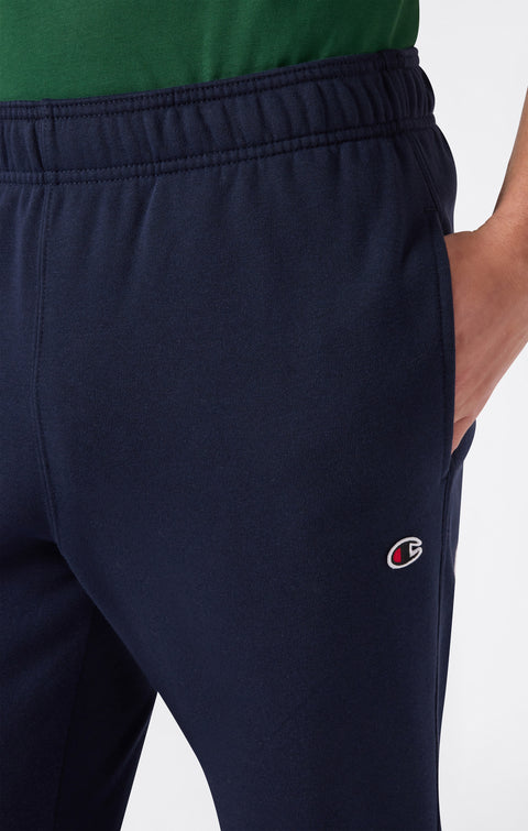 Champion pantalone sportivo felpato da uomo Jogger Slim Fit con Polsino 220299-BS501 blu