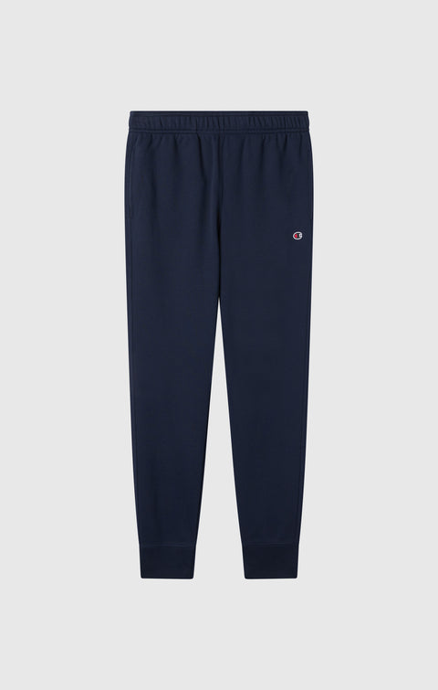 Champion pantalone sportivo felpato da uomo Jogger Slim Fit con Polsino 220299-BS501 blu