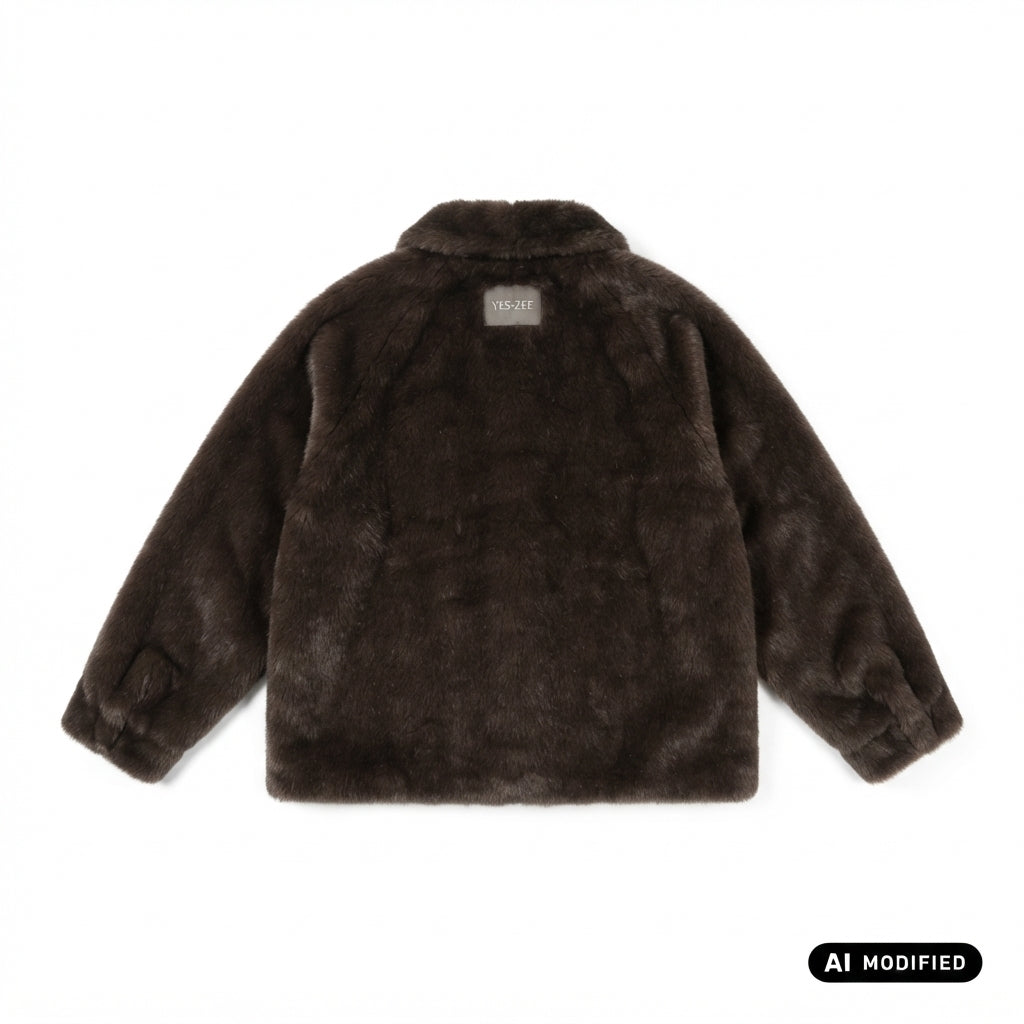 Yes Zee pelliccia donna 1392 G021/KI00 marrone