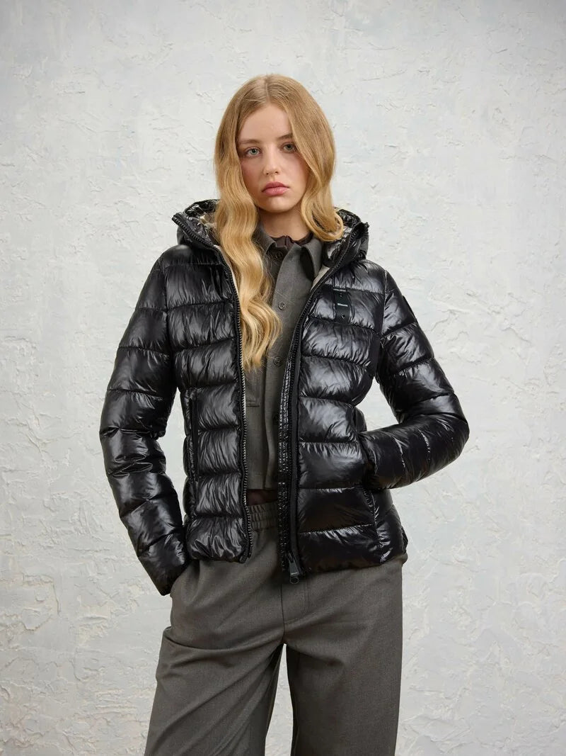 Blauer piumino donna con cappuccio 26WBLDC02070-006648 999 nero