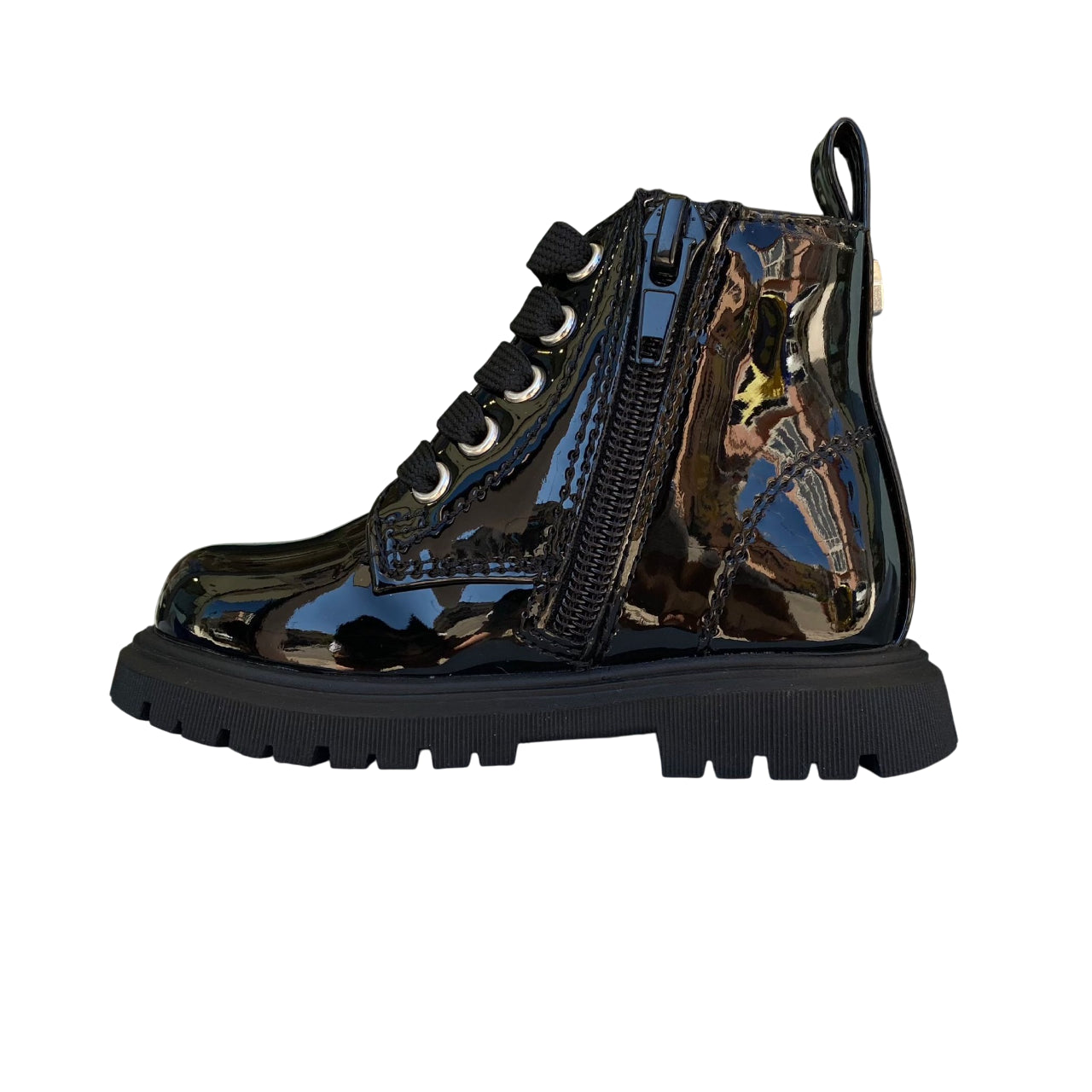 Cult Stivaletto in vernice nera T-431 2026, lo stile rock per le tue bambine