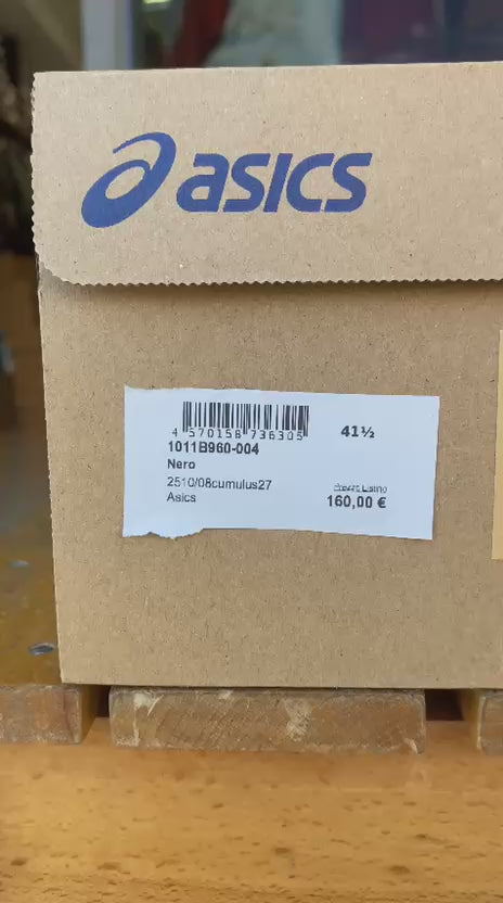 ASICS Gel-Cumulus 27 1011B960-004 Black/Lucid Yellow | Running uomo comfort PureGEL - video 