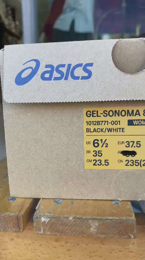 ASICS Gel-Sonoma 8 1012B771-001 Black/Pure Silver | Trail donna grip comfort impermeabile 