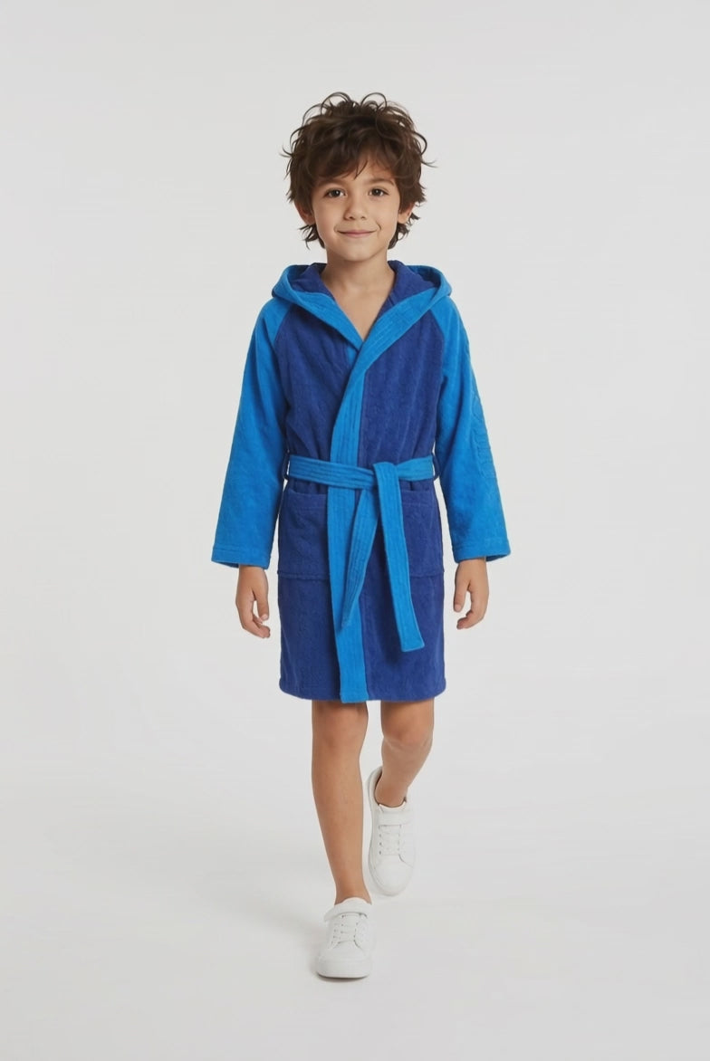 Arena Accappatoio Junior Cotton Robe 011690 Azzurro-Turchese 6-15 Anni