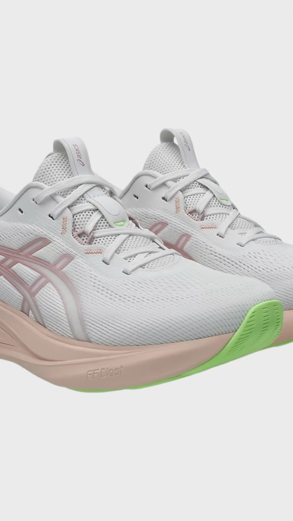 Asics Gel Pulse 17 1012B930-100 Bianco Rosa Donna Running