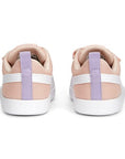 Puma sneakers da bambino in mesh traspirante Courtflex v2 V Inf 371759-13 rose dust-white-vivid violet