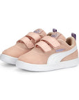 Puma sneakers da bambino in mesh traspirante Courtflex v2 V Inf 371759-13 rose dust-white-vivid violet