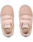 Puma sneakers da bambino in mesh traspirante Courtflex v2 V Inf 371759-13 rose dust-white-vivid violet
