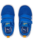 Puma sneakers da bambino in mesh traspirante Courtflex v2 V Inf 371759-14 victoria blue-white-zinnia
