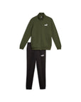 Puma Tuta da uomo in cotone con cerniera Clean Sweat Suit FL 585841 31 mirto