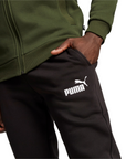 Puma Tuta da uomo in cotone con cerniera Clean Sweat Suit FL 585841 31 mirto