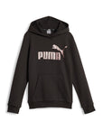 Puma felpa da ragazza con cappucio e logo grande 670310-56 nero-bronzoPuma felpa da ragazza con cappucio e logo grande 670310-56 nero-bronzo