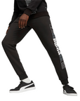 Puma pantalone sportivo in cotone felpato da uomo Logo Lab 675920-01 nero