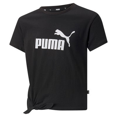 Puma T-shirt da ragazza con nodo e stampa 847470-01 black