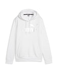 Puma felpa da donna con cappuccio e stampa logo argento 849958-02 bianco