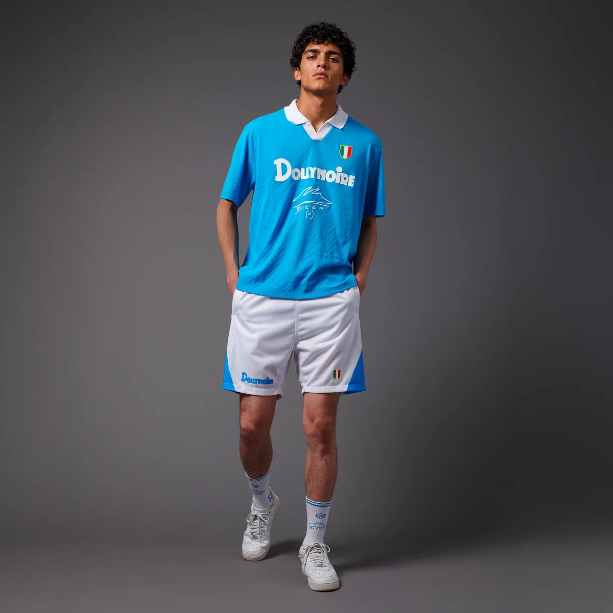 Dolly Noire Maradona Polo Tee TS1247-T6-03 celeste