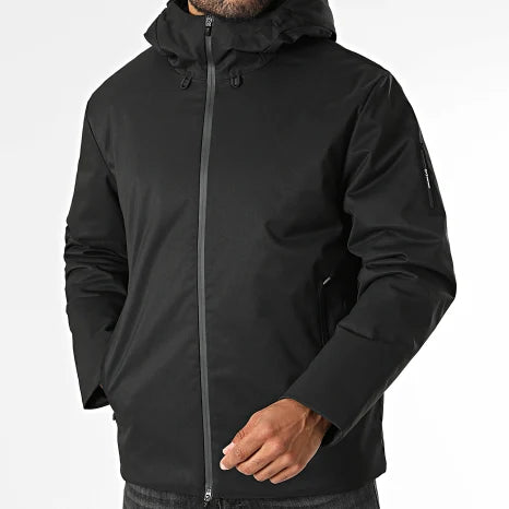 EA7 ARMANI giubbotto Caban da uomo con cappuccio 7M002375 AF15952 UC001 nero