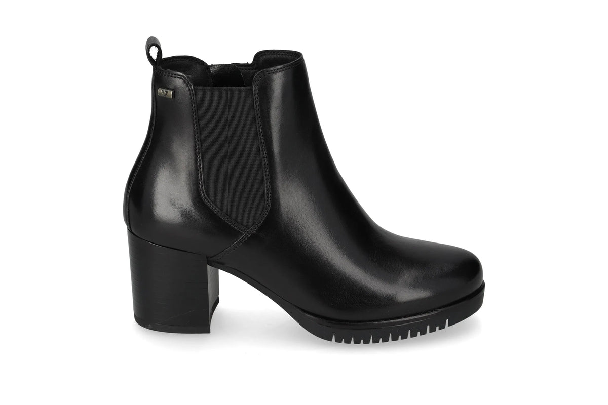 Valleverde stivaletto donna con elastico alla caviglia 47662 nero