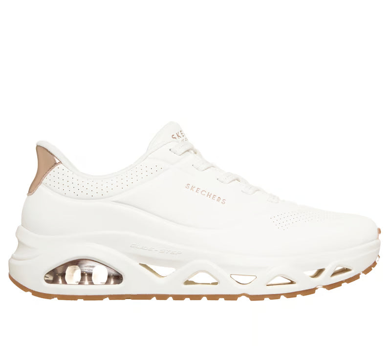 Skechers scarpa sneakers da donna Slip-ins: UNO Glide-Step - Glide On Air 190113/WHT bianca