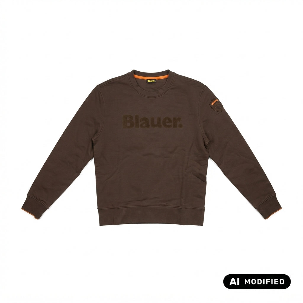 Blauer felpa girocollo da uomo Crosby 26WBLUF3317 007693 382 marrone