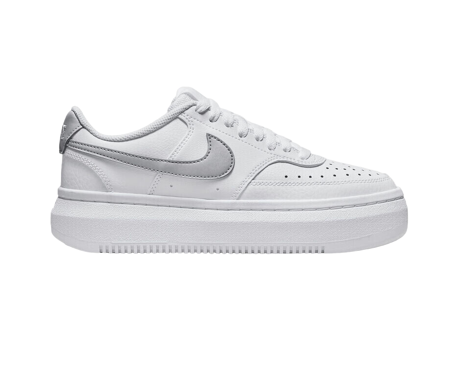 Nike scarpa Sneakers da donna Court Vision Alta Leather DM0113 101 bianco platino