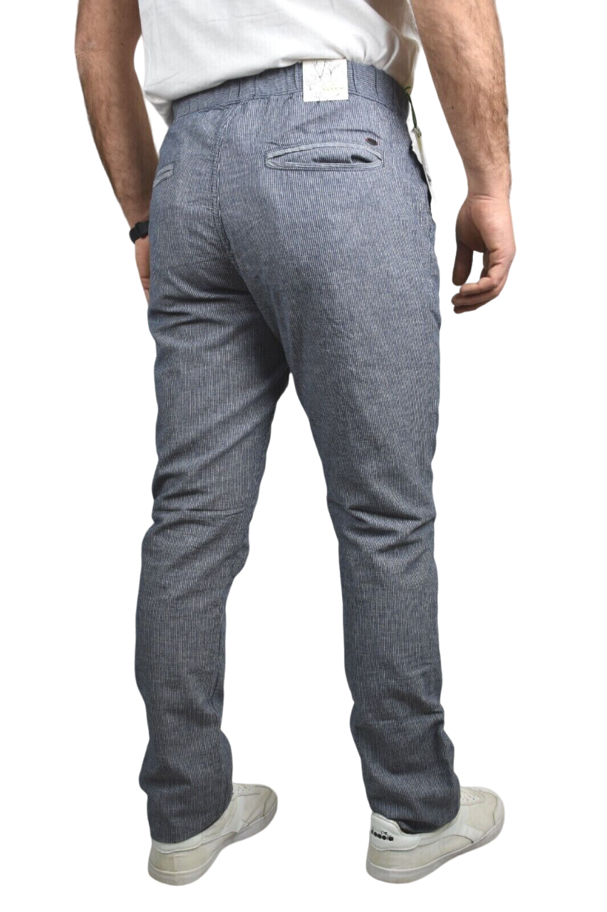 Trez pantalone casual da uomo in lino Poly 2233 M46439 736 grey