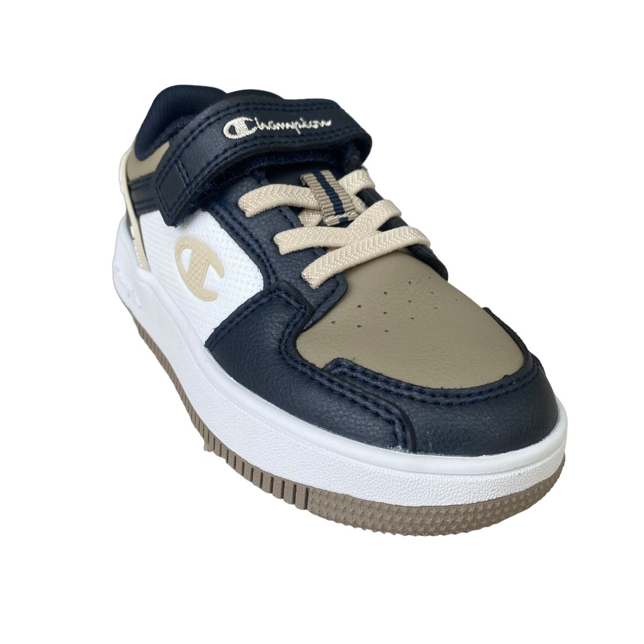 Champion scarpa sneakers da bambino Rebound 2.0 Low S32414 BS502 blu-bianco-beige