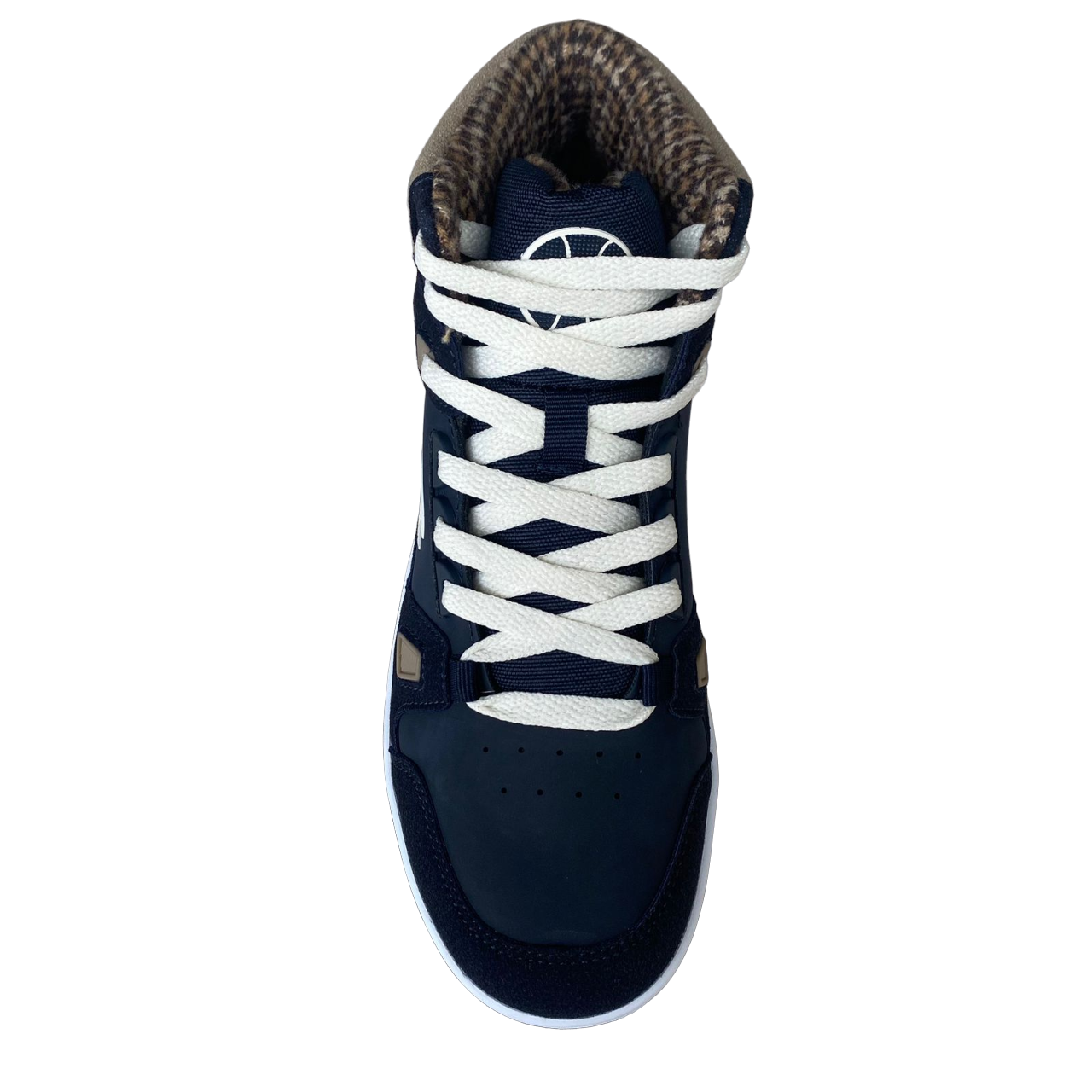 Champion scarpa sneakers alta da ragazzo Rebound Mid Winterized S32719 BS501 blu-bianco-beige