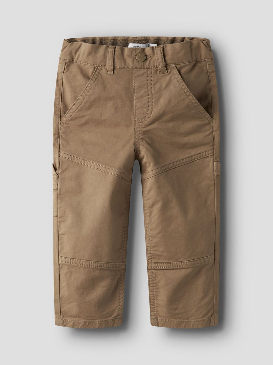 name it pantalone bombo in twill MBen Tap 13249476 Kelp