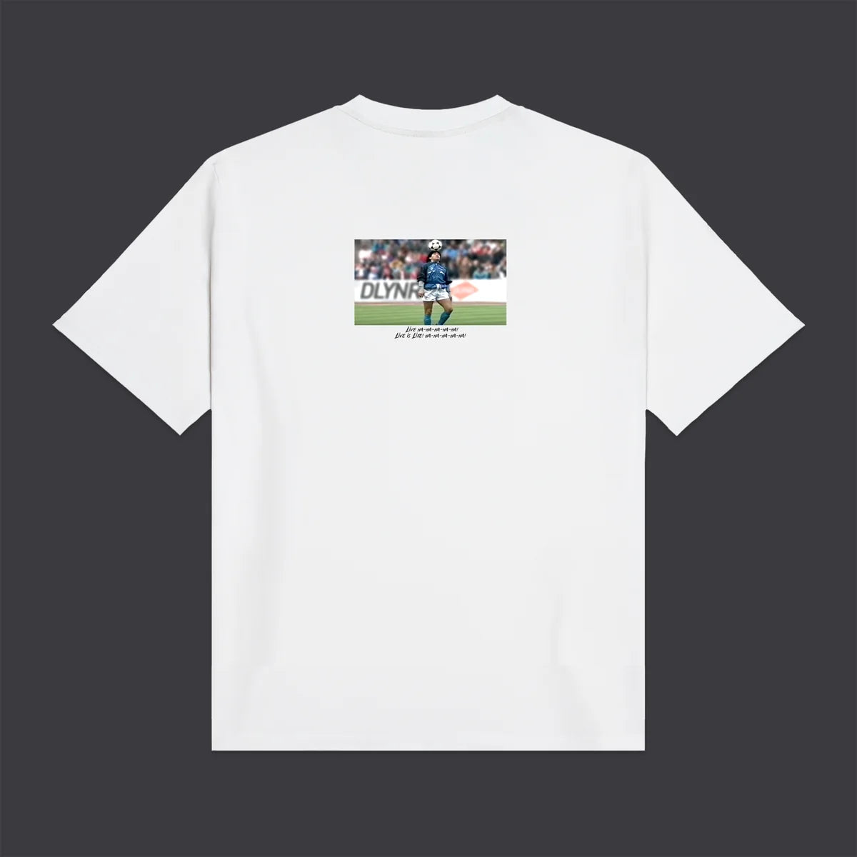 Dolly Noire T-shirt da uomo Live is Life TS1366-T4-02 bianca