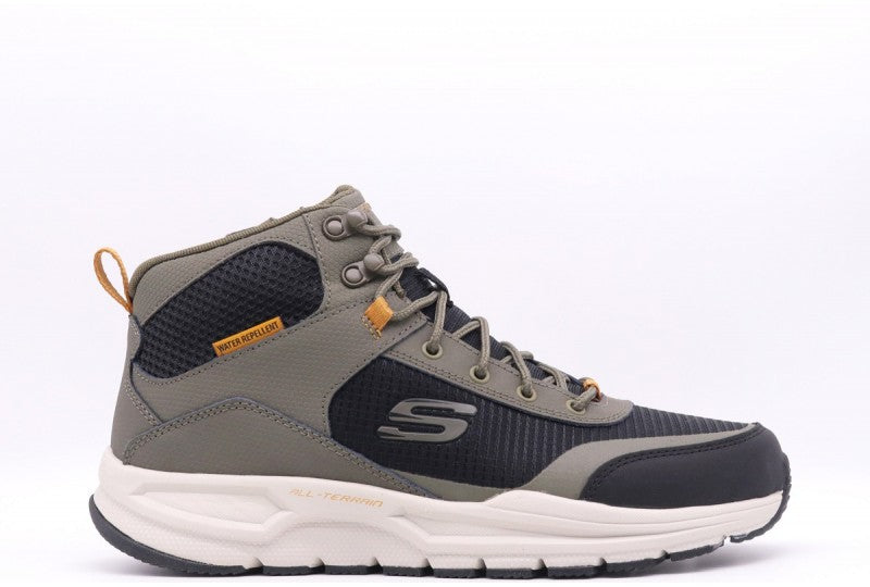Skechers scarpa da Trail da uomo Escape Plan 2.0 Woodrock 51705 OLBK verde oliva-nero