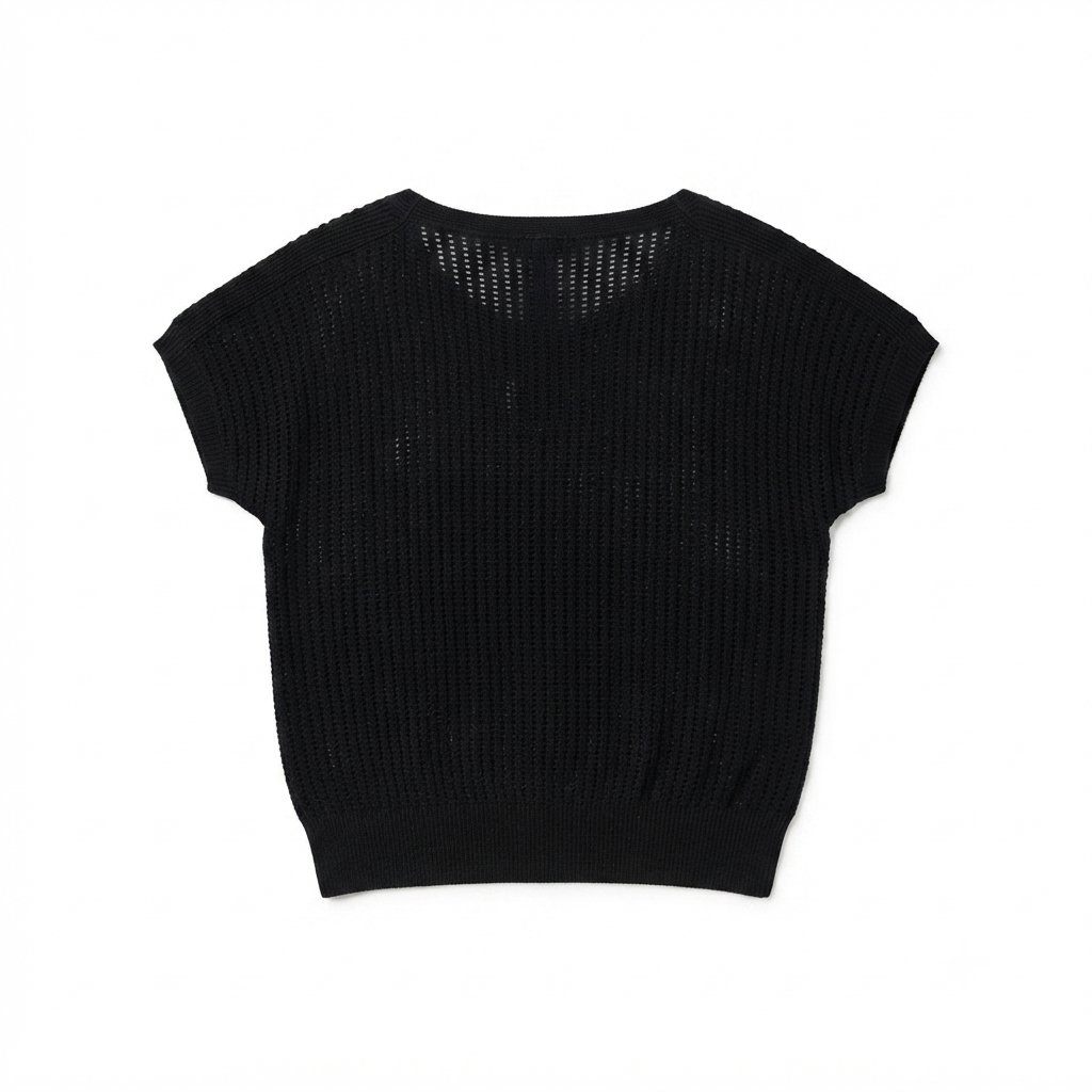 Griffai maglia da donna in lurex con scollo a barca DGP7630 nero