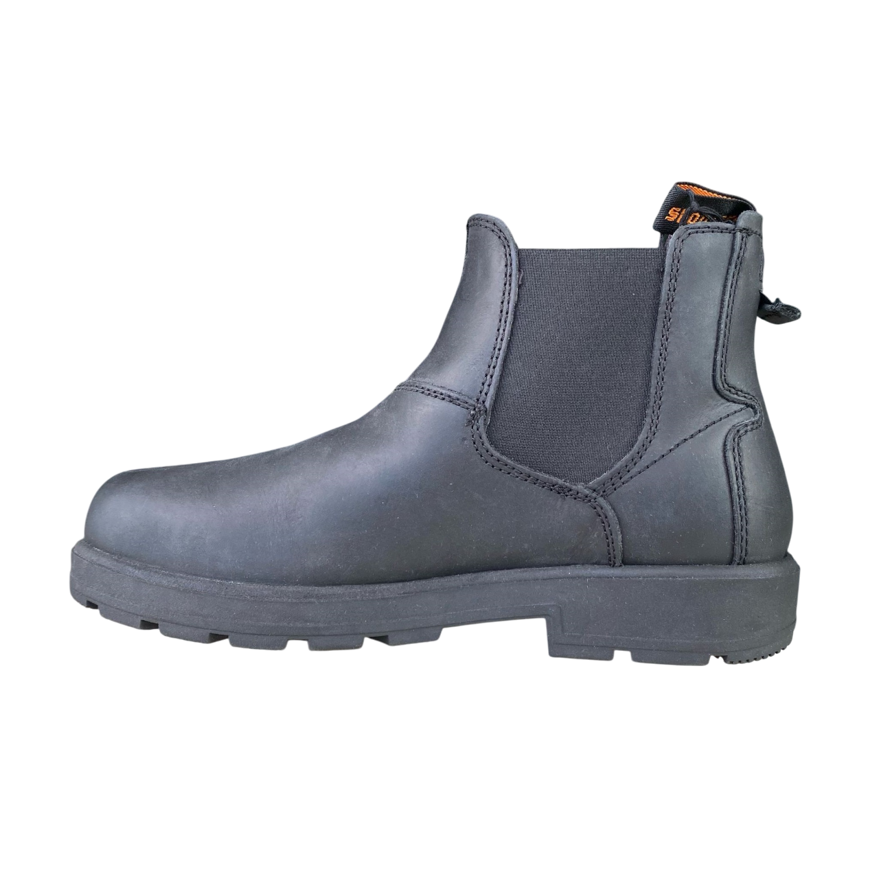 sportiamoShooters Stivaletto in pelle da uomo Tronchetto con elastico resistente all'acqua S3634 06 black-black