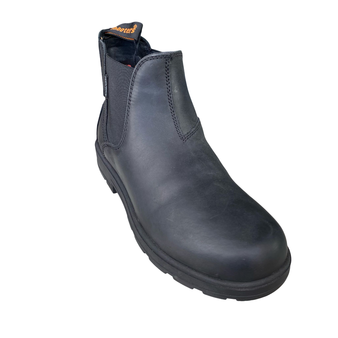sportiamoShooters Stivaletto in pelle da uomo Tronchetto con elastico resistente all'acqua S3634 06 black-black1