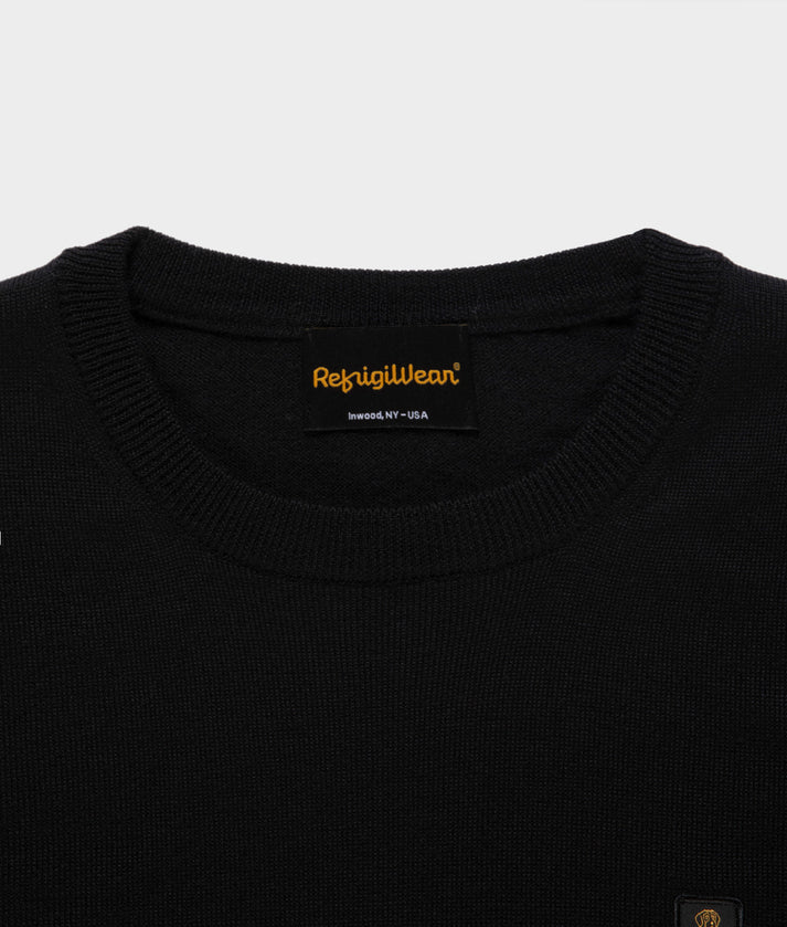 RefrigiWear Bennet Wash Pullover M26908 MA0015 G060 Nero - Maglione Uomo in Lana Merino