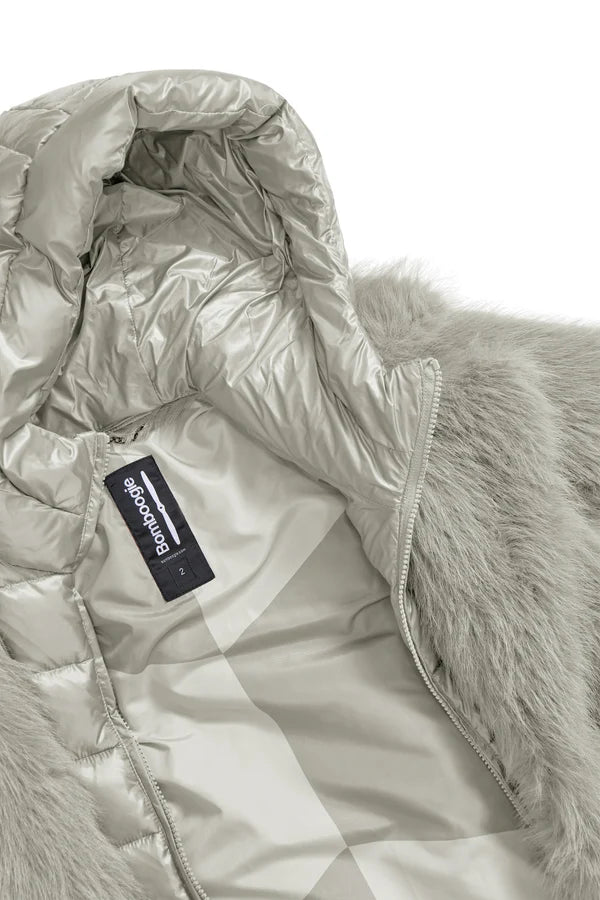 Bomboogie Paris Coat GW9148TFRL6-535 Donna Grigio - Cappotto Ecopelliccia