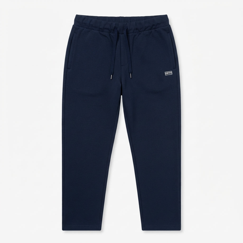 Hangar93 pantalone sportivo da uomo in cotone felpato Z805D blu