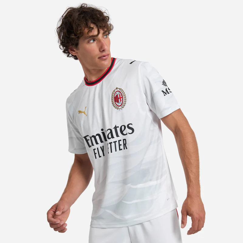 Puma maglia da calcio uomo Milan ACM Away Jersey Replica 784130-02 bianca
