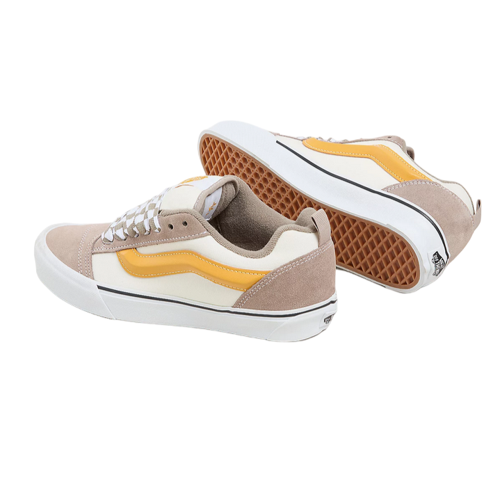 vans scarpa sneakers da uomo Knu Skool VN0009QC0BP multicolore-beige-ocra