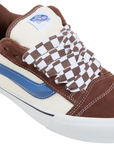 vans scarpa sneakers da uomo Knu Skool VN0009QCDMV marroncino-beige-blu